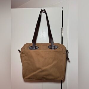 Tan/Khaki Filson zipper work tote